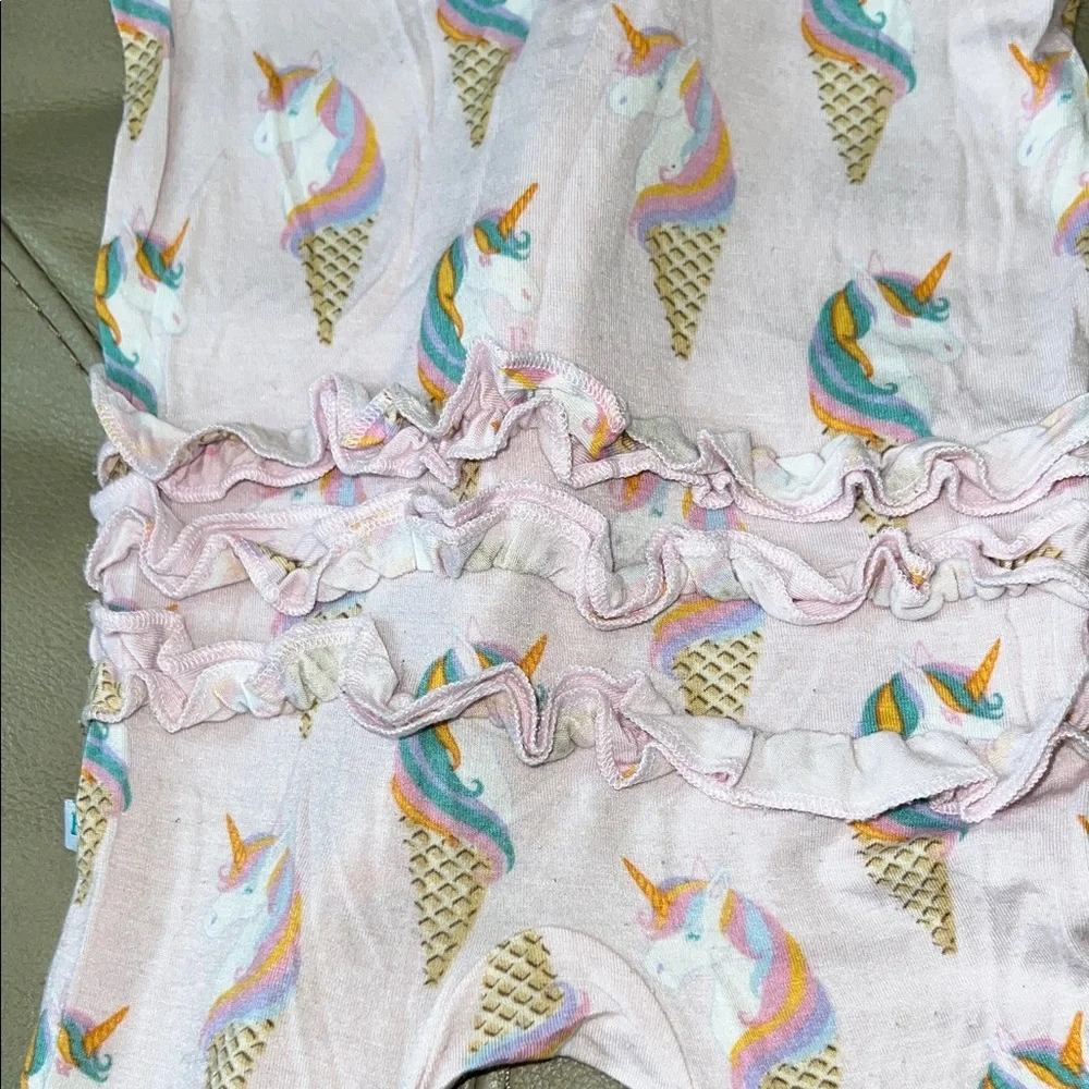 Posh Peanut Bamboo Unicorn Ice Cream One Piece 3-6 months - Picture 9 of 11